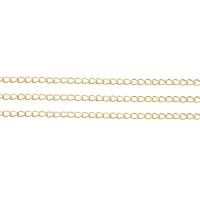 Brass Ovalni Chain, Mesing, pozlaćen, možete DIY & različite veličine za izbor, više boja za izbor, nikal, olovo i kadmij besplatno, Prodano By m