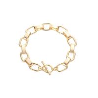 Brass Bracelet & Bangle 14K gold plated Unisex nickel lead & cadmium free Length Approx 17.5 cm Sold By PC