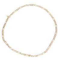 Brass Figaro Chain 14K gold plated Unisex nickel lead & cadmium free Sold By PC
