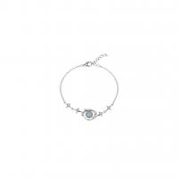 Tibetan Style Bracelet, with 1.57 extender chain, silver color plated, for woman, silver color, Length:6.3 Inch, Sold By PC