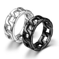 Палец кольцо из нержавеющей стали, Нержавеющая сталь 316, полированный, ювелирные изделия моды & разный размер для выбора & Мужский, Много цветов для выбора, 8mm, продается PC