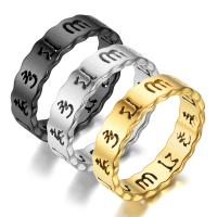Ring Finger ze stali nierdzewnej, Stal nierdzewna 304, biżuteria moda & dla obu płci & różnej wielkości do wyboru, dostępnych więcej kolorów, 6mm, sprzedane przez PC