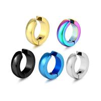 316L Stainless Steel Earring Clip, hand polished, fashion jewelry & Unisex, more colors for choice, 4x9mm, Sold By PC