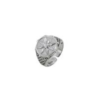 Sterling Sølv Smykker fingerring, 925 Sterling Sølv, poleret, Justerbar & for kvinde, oprindelige farve, Solgt af PC
