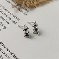 925 Sterling Silver Stud Earrings polished fashion jewelry & for woman original color 11.50mm Sold By Pair