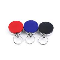 Iron Easy Pulling Buckle, with ABS Plastic, Round, retractable, more colors for choice, 40mm, 60-70mm, Sold By PC