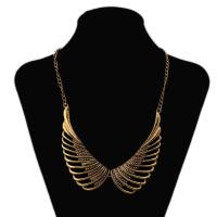Collar Necklace Zinc Alloy Angel Wing antique gold color plated vintage & Unisex & hollow nickel lead & cadmium free 50mm Length Approx 17.7 Inch Sold By PC