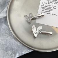 Alligator Hair Clip Zinc Alloy with Plastic Pearl & for woman & with rhinestone nickel lead & cadmium free Sold By PC