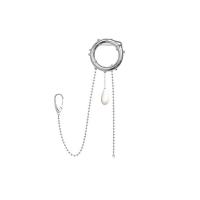 Plastic perle broche, Zinc Alloy, med Plastic Pearl, mode smykker & for kvinde, nikkel, bly & cadmium fri, Længde Ca. 21.5 cm, Solgt af PC