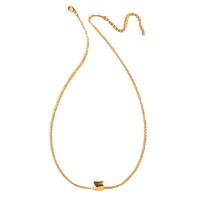 Collar de Aleación de Zinc, con 3.15inch extender cadena, chapado en color dorado, Joyería & para mujer, libre de níquel, plomo & cadmio, longitud:aproximado 15.75 Inch, Vendido por UD