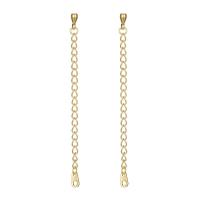 Brass Extender Chain, plated, DIY, more colors for choice, nickel, lead & cadmium free, 2.50mm, Length:Approx 5 cm, Sold By PC