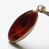 Agate Jewelry Pendants with Brass Oval gold color plated Unisex & 1/1 loop Sold By PC