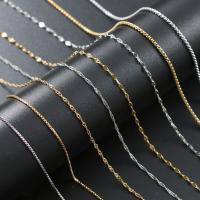 Rozsdamentes acélból készült ékszerek Chain, 304 rozsdamentes acél, DIY & különböző stílusokat a választás, több színt a választás, 5PC-k/Bag, Által értékesített Bag