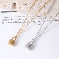 Stainless Steel Jewelry Necklace 304 Stainless Steel with 1.97inch extender chain Lock Vacuum Ion Plating fashion jewelry & for woman Length Approx 15.75 Inch Sold By PC
