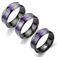 Vinger Ring in edelstaal, 304 roestvrij staal, mode sieraden & uniseks & verschillende grootte voor keus, Verkocht door PC