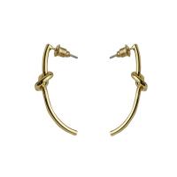 Brass Stud Earring, 18K gold plated, fashion jewelry & for woman, golden, nickel, lead & cadmium free, 35mm, Sold By Pair