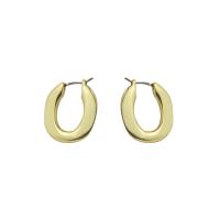 Messing Leverback Ohrring, Kreisring, 18K vergoldet, Modeschmuck & für Frau, goldfarben, frei von Nickel, Blei & Kadmium, 20mm, verkauft von Paar