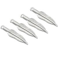 Stainless Steel Pendants 304 Stainless Steel Feather Vacuum Ion Plating DIY Approx 1.4mm Sold By Lot