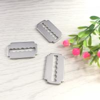 Stainless Steel Pendants 304 Stainless Steel Razor Blade DIY original color Sold By Lot