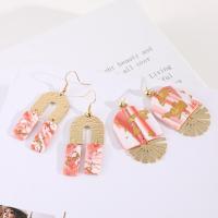 Polymer Clay Earring, with Tibetan Style, fashion jewelry & different styles for choice & for woman, Sold By Pair