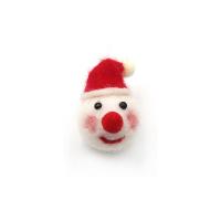 Feutre Kit de laine de feutrage d’aiguille, bonhomme de neige, Conception de Noël, rouge, 50x30mm, Vendu par PC