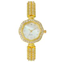 Women Wrist Watch Zinc Alloy with Glass Chinese watch movement nickel lead & cadmium free waterproofless & for woman & with rhinestone plated Flower Sold By PC