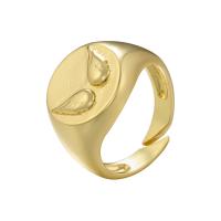 Ορείχαλκος Δέσε δάχτυλο του δακτυλίου, Γύρος, επιχρυσωμένο, κοσμήματα μόδας & για τη γυναίκα, περισσότερα χρώματα για την επιλογή, νικέλιο, μόλυβδο και κάδμιο ελεύθεροι, 17mm, Sold Με PC