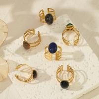 Edelstahl Ringe, 304 Edelstahl, verschiedenen Materialien für die Wahl & für Frau, goldfarben, 10*15mm,18mm, verkauft von PC