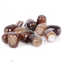 Perles agates, agate lace, fait à la main, normes différentes pour le choix, brun, Vendu par PC