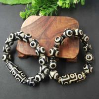 Agate Jewelry Bracelet handmade elastic & Unisex white and black Sold By PC