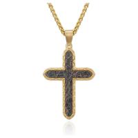 Stainless Steel Cross Pendants 316L Stainless Steel polished DIY & for man Sold By PC