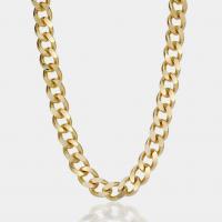 Corrente de colar, Aço inoxidável 304, banhado a ouro genuino, joias de moda & para mulher, 15mm, comprimento Aprox 17.7 inchaltura, vendido por PC
