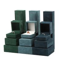Smycken Gift Box, Velveteen, med PU, Dammtät & olika storlek för val, fler färger för val, Säljs av PC