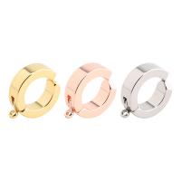 Titanium Steel Earring Clip Component, plated, DIY, more colors for choice, 13.50x4mm, Hole:Approx 2.5mm, 20PCs/Lot, Sold By Lot
