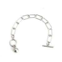 Titanium Steel Bracelet & Bangle, different length for choice & Unisex, original color, 5PCs/Lot, Sold By Lot