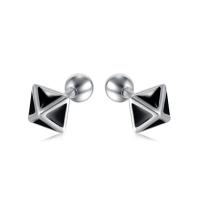 Stainless Steel Stud Earrings 304 Stainless Steel Vacuum Ion Plating fashion jewelry & Unisex 5.5mm Sold By Pair
