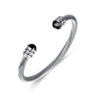 304 Stainless Steel Cuff Bangle Vacuum Ion Plating Adjustable & fashion jewelry & for woman 5mm Length Approx 7.09 Inch Sold By PC