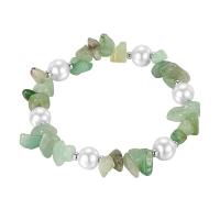 Bracelets turquoises de mode, Gravier naturel, avec perle de plastique, bijoux de mode & unisexe, plus de couleurs à choisir, 53mm, Vendu par PC