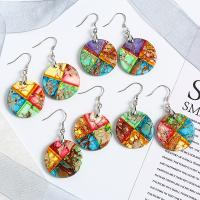 Impression Jasper Drop Earring Round & for woman Sold By Pair