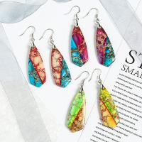 Impression Jasper Drop Earring for woman Sold By Pair