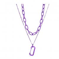 Mode-Multi-Layer-Halskette, Zinklegierung, mit Verlängerungskettchen von 2.95, plattiert, Doppelschicht & für Frau, keine, frei von Nickel, Blei & Kadmium, Länge 41 cm, 57 cm, verkauft von PC