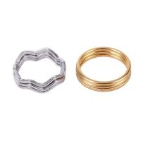 Titantium Steel finger ring, Titan Stål, tre lager & Unisex & olika storlek för val & olika stilar för val, fler färger för val, Säljs av PC