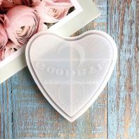 DIY Epoxy Mold Set, Silicone, Heart, 135x140x14mm, Sold By PC