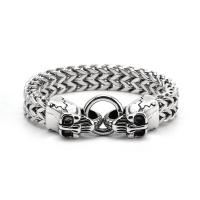 Titanium Steel Bracelet & Bangle, polished, Unisex, original color, Length:Approx 7.87 Inch, Sold By PC