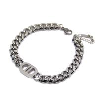 Bracelet d'acier titane, avec 1.57 inch chaînes de rallonge, poli, pour femme, couleur originale, Longueur Environ 7.48 pouce, Vendu par PC