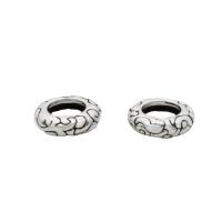 925 Sterling Silver Spacer Bead, Donut, DIY, silver color, 8x2.50mm, Hole:Approx 4.5mm, Sold By PC