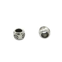 925 Sterling Silver Spacer Bead, DIY, silver color, 4.50x3.50mm, Hole:Approx 2.5mm, Sold By PC