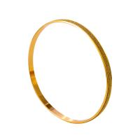 Zinc Alloy Bangle plated fashion jewelry & for woman golden 68mm Sold By PC