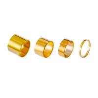 Zinc Alloy Ring Set plated 4 pieces & fashion jewelry & for woman 17mm Sold By Set