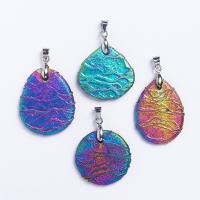 Gemstone Pendants Jewelry, plated, Unisex & different styles for choice, more colors for choice, Sold By PC